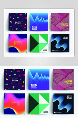 绿色抽象海报 设计素材与立体创作的艺术融合